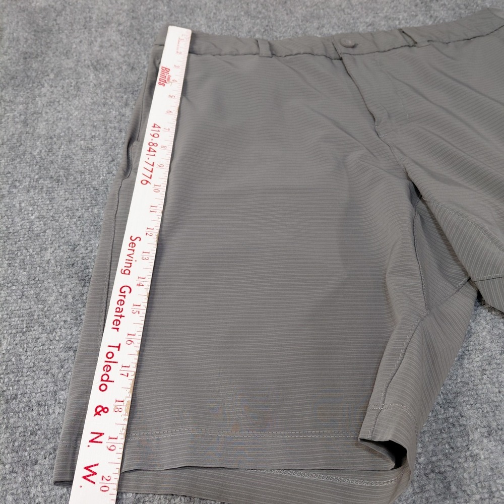 Hang Ten Hybrid Shorts Striped Casual Athletic Golf Size 36 Gray Surf Board - Picture 7 of 10